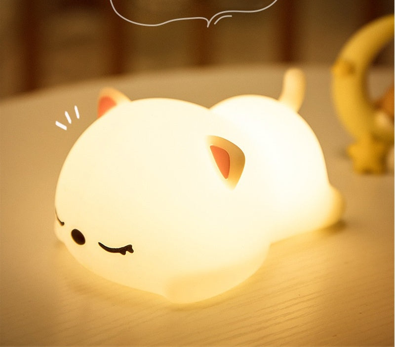 Cute Cat Bedside Night Light