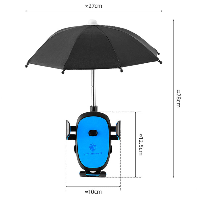 Bicycle Mobile Phone Umbrella With Bracket