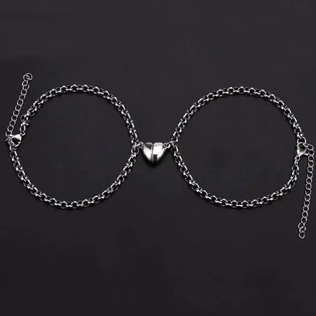 2Pcs Heart Magnet Bracelet for Lovers