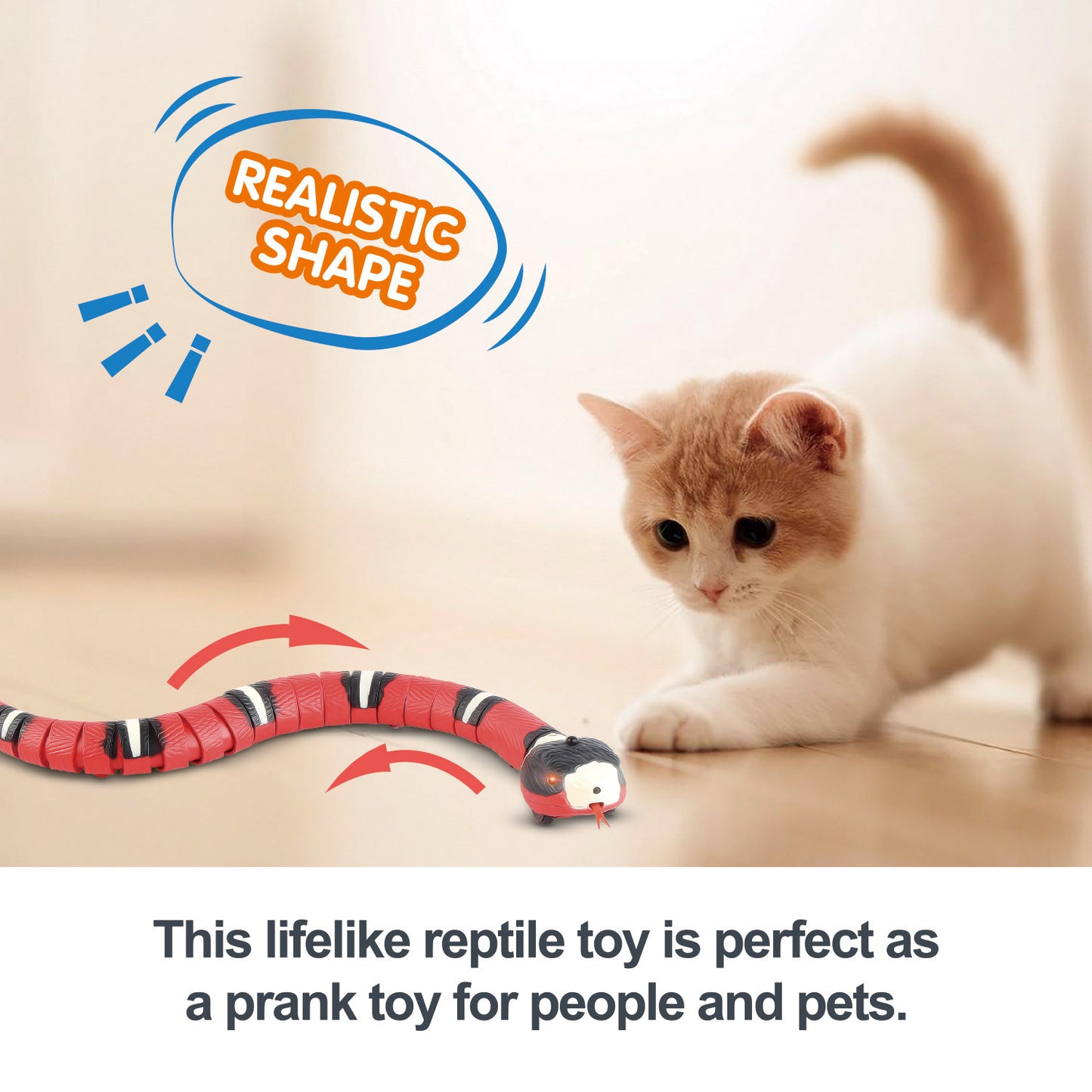 Smart Sensing Interactive Snake - Toys For Cats Dogs Pet