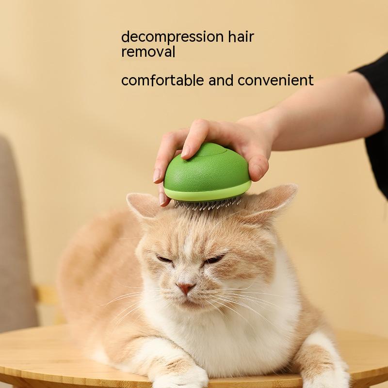 2-in-1 design Massage Cat Brush Hair Remover