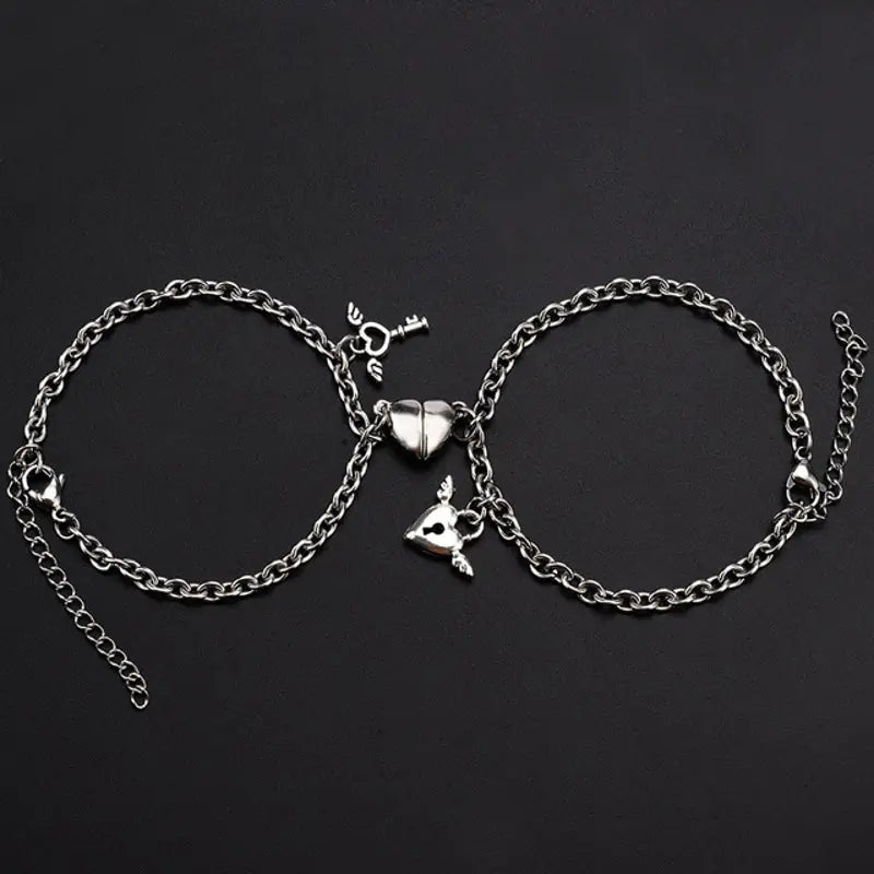 Heart Magnet Bracelet for Lovers